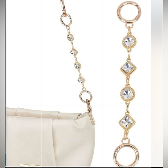 Elegant Gold Chain with diamond studs bag extender - Picture 1 of 5